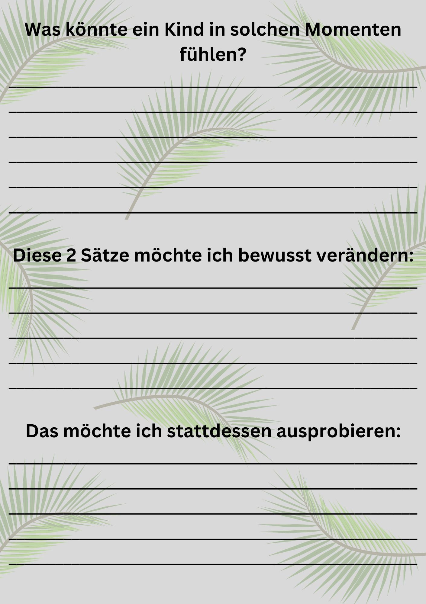 Weniger Stress, mehr Verbindung- Sprache-  das Workbook